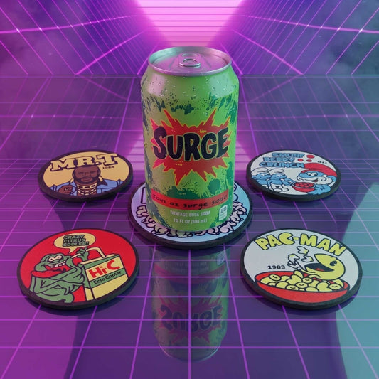 The Saturday Morning Sugar Rush Coaster Set (with Holder!)