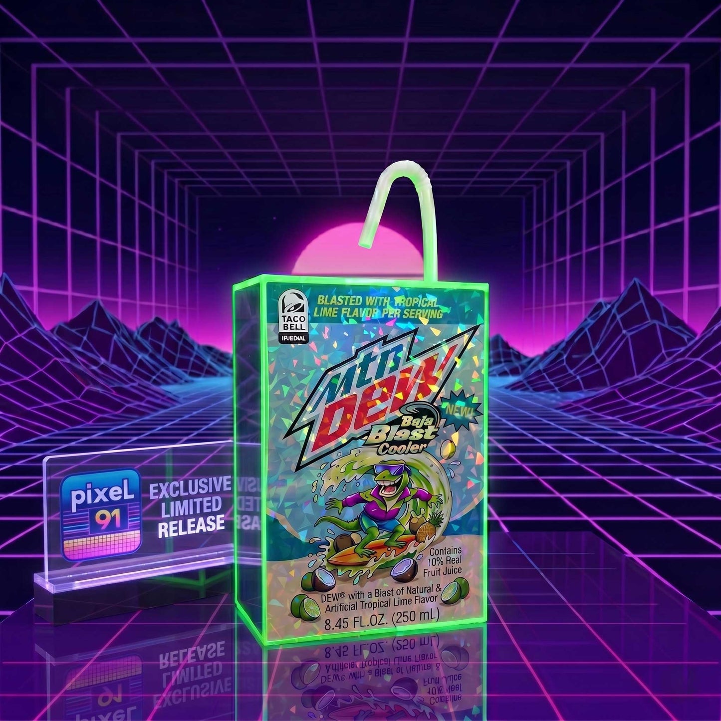 Baja Blast Refractor Oversized Juice Box Prop
