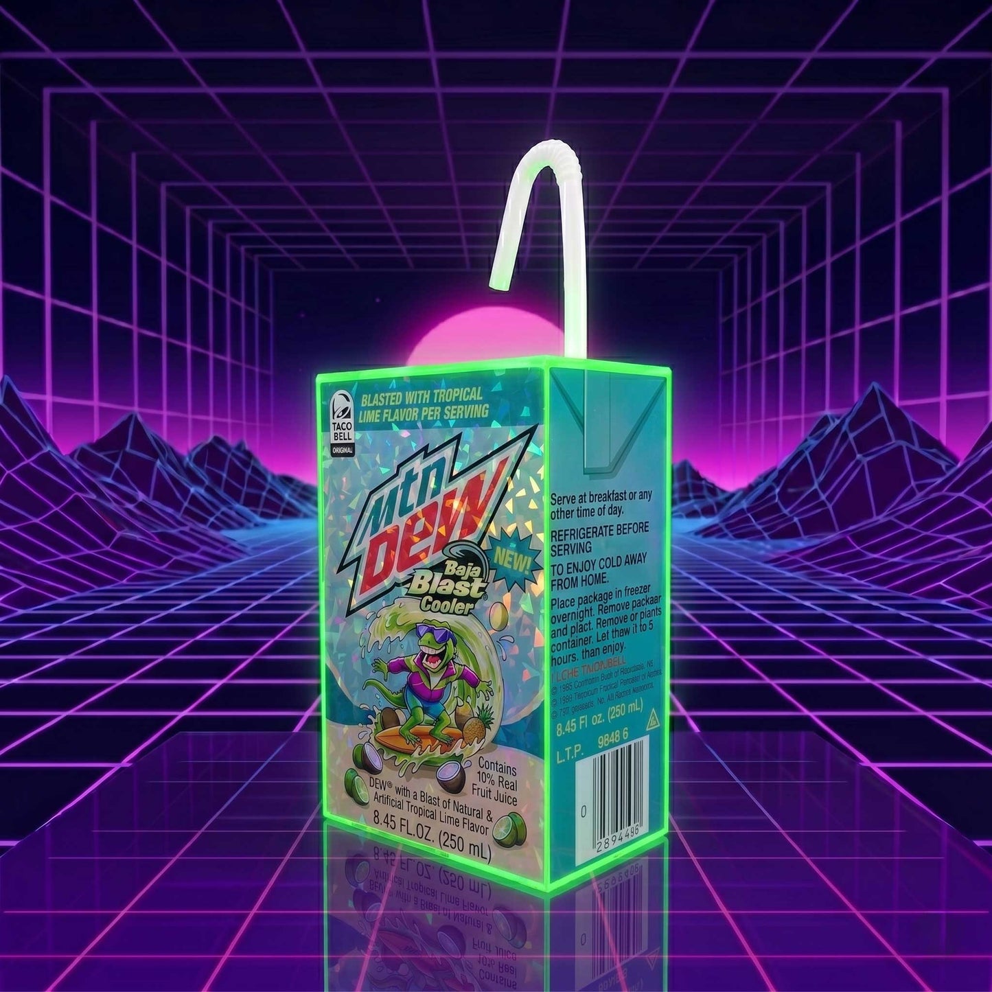 Baja Blast Refractor Oversized Juice Box Prop
